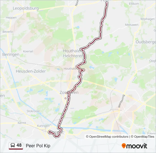 48 Bus Line Map