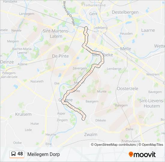 48 Bus Line Map