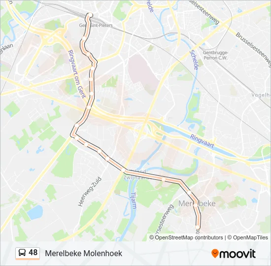 48 Bus Line Map