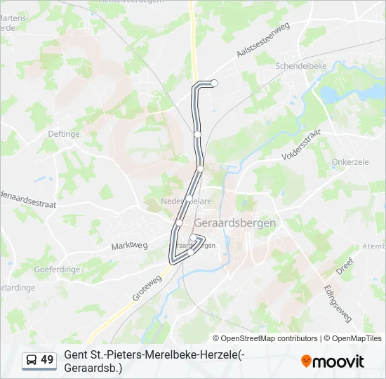 49 Bus Line Map