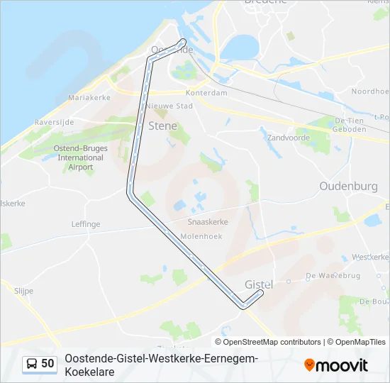 50 Bus Line Map