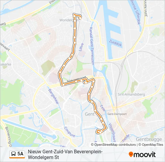 5A Bus Line Map