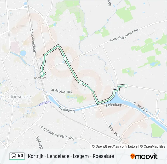 60 Bus Line Map