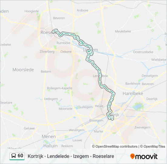 60 Bus Line Map