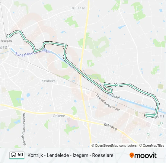 60 Bus Line Map