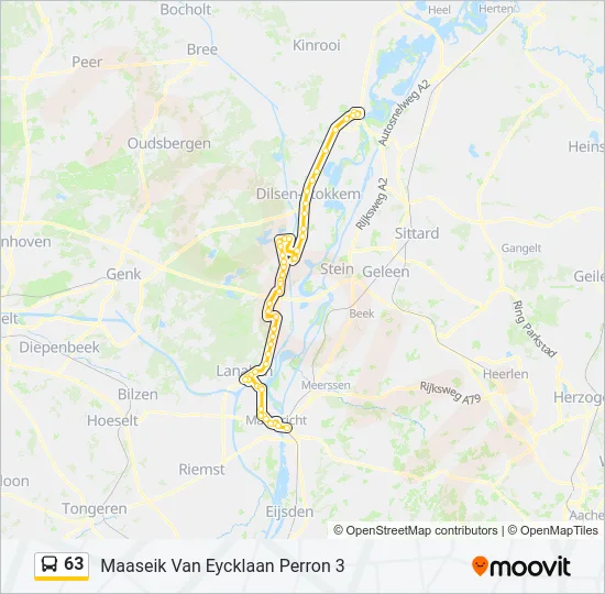63 Bus Line Map