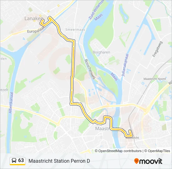 63 Bus Line Map