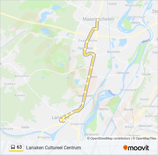 63 bus Line Map