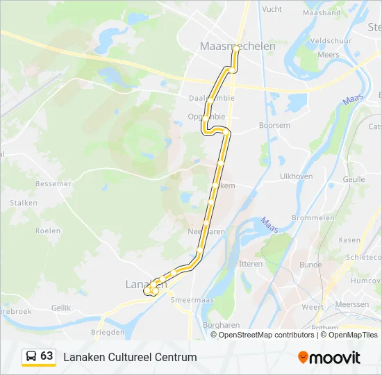 63 Bus Line Map