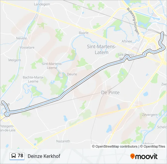 78 Bus Line Map