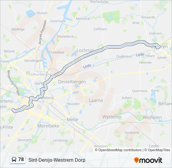 78 Bus Line Map