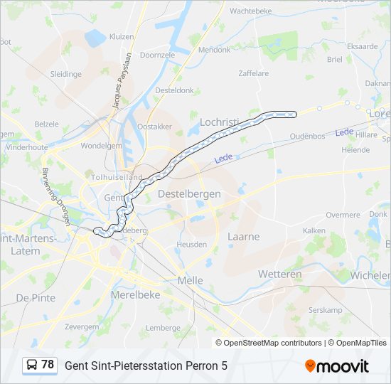 78 bus Line Map