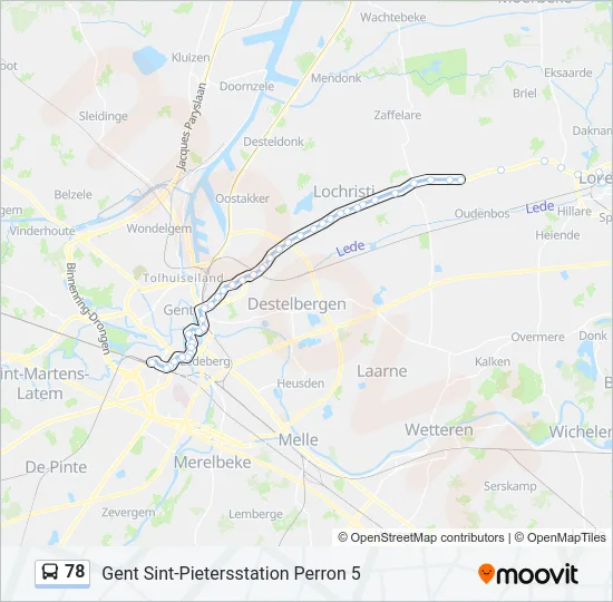 78 Bus Line Map