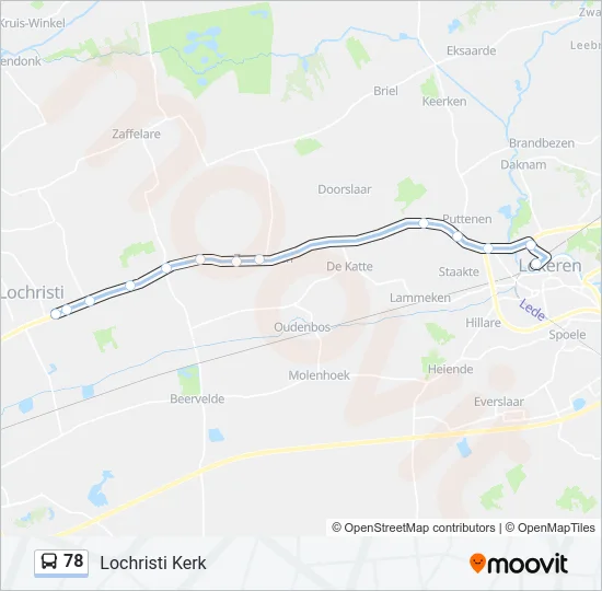 78 Bus Line Map