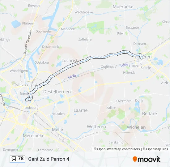 78 Bus Line Map