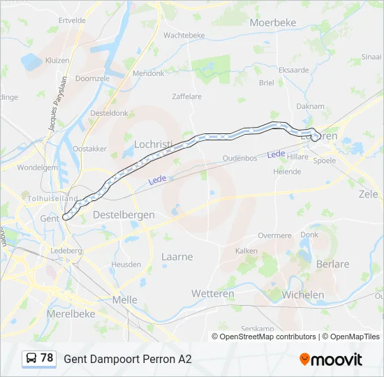 78 Bus Line Map