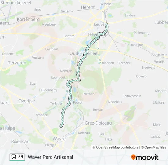 79 Bus Line Map