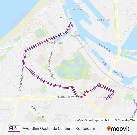 81 Bus Line Map