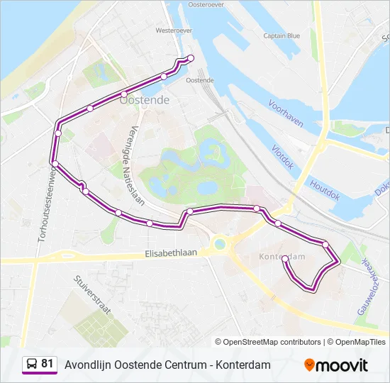 81 Bus Line Map
