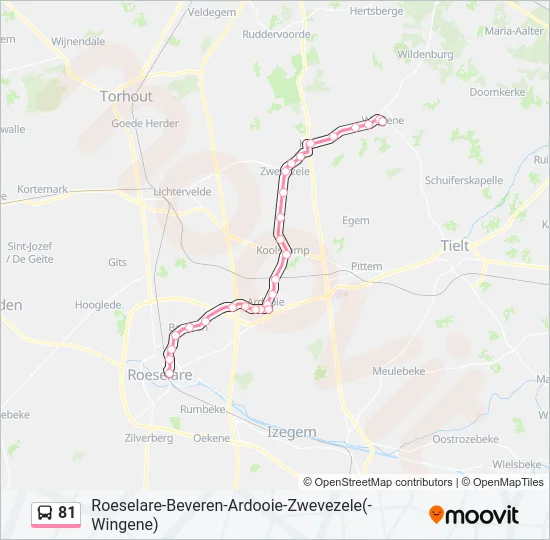 81 Bus Line Map