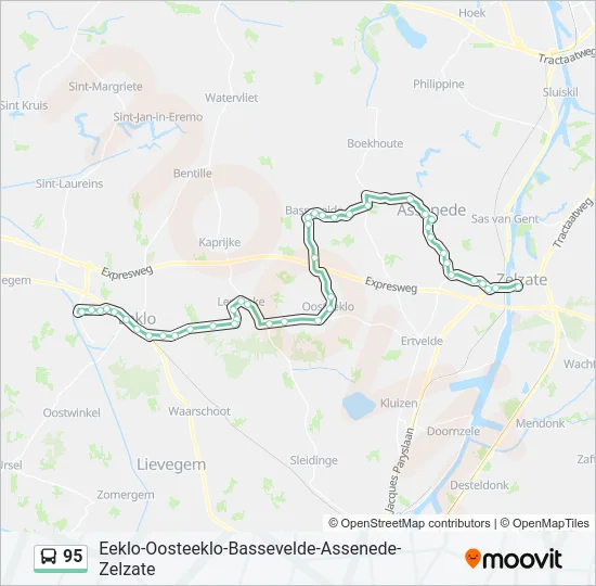 95 Bus Line Map