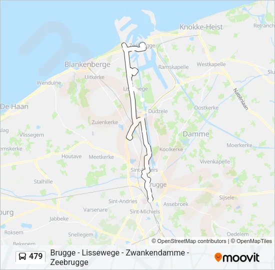 479 Bus Line Map
