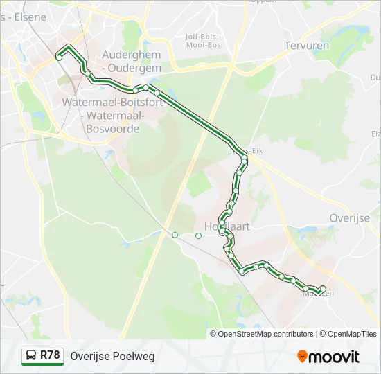 R78 Bus Line Map