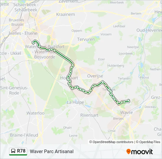 R78 Bus Line Map