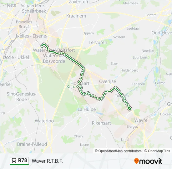 R78 Bus Line Map