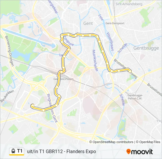 T1 Light Rail Line Map