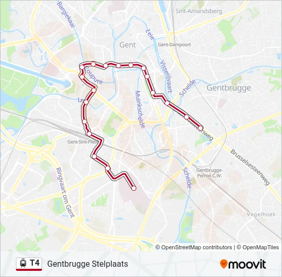 T4 Light Rail Line Map