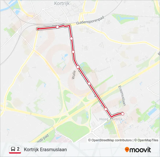2 Bus Line Map