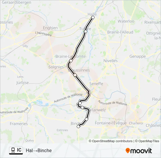 IC Train Line Map
