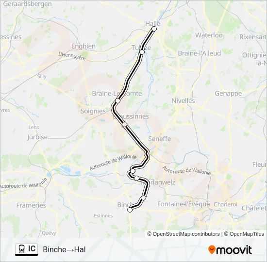 IC Train Line Map