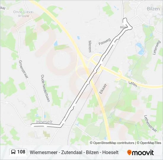 108 Bus Line Map