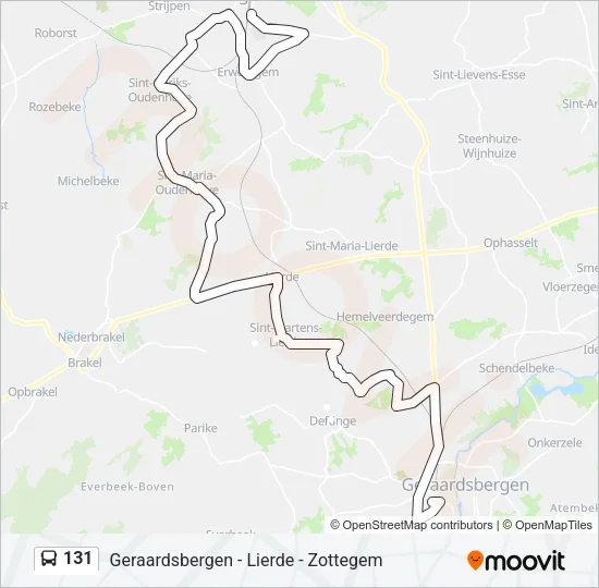 131 Bus Line Map