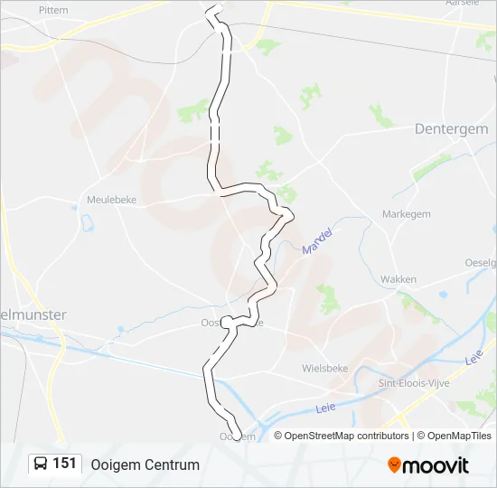 151 Bus Line Map