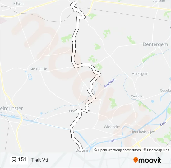 151 Bus Line Map