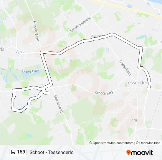 159 Bus Line Map