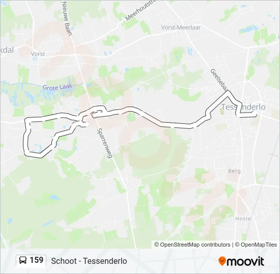 159 Bus Line Map