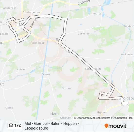 172 Bus Line Map