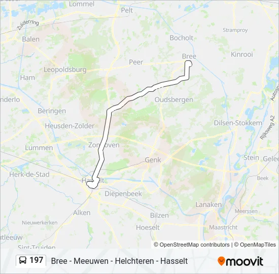 197 Bus Line Map