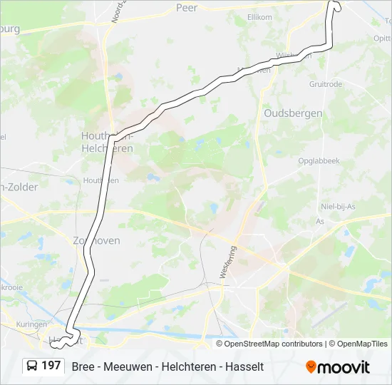197 Bus Line Map