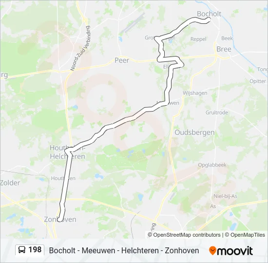 198 Bus Line Map