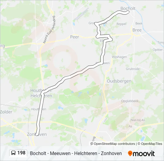 198 Bus Line Map