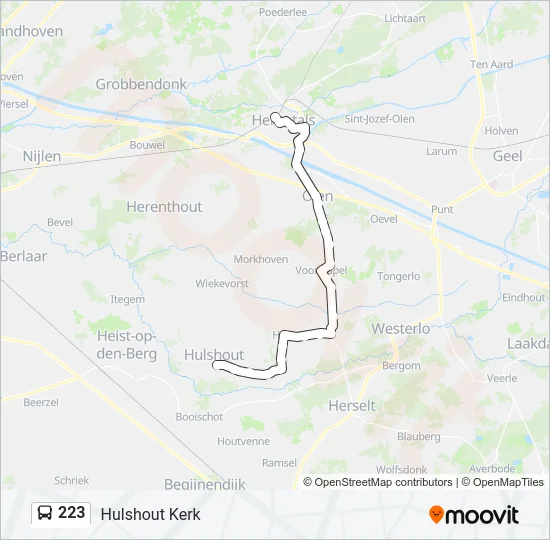 223 Bus Line Map
