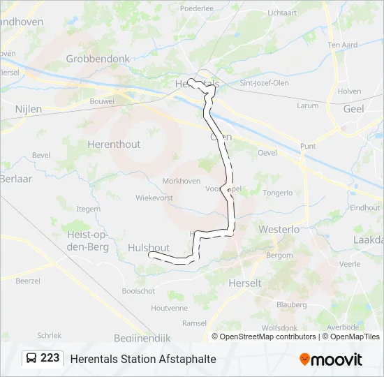 223 Bus Line Map