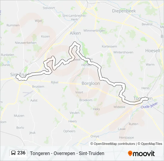 236 Bus Line Map
