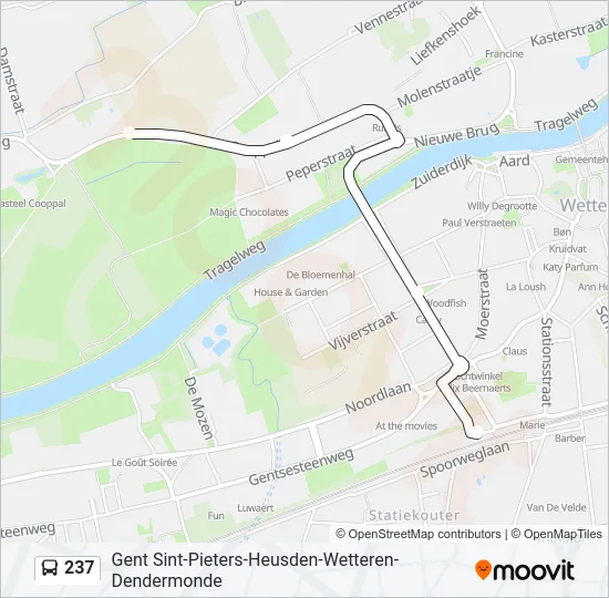 237 Bus Line Map