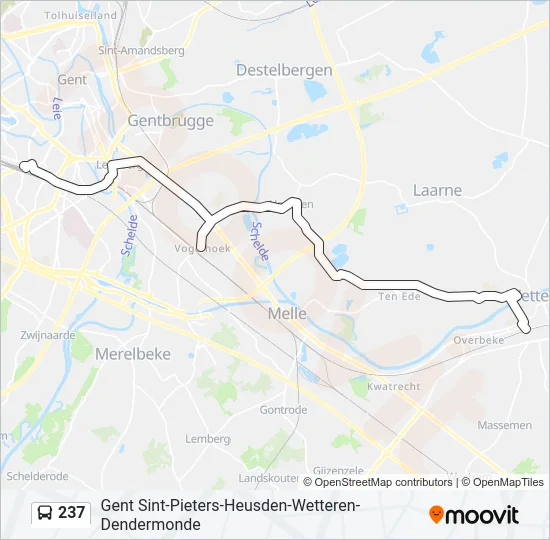 237 Bus Line Map